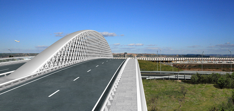 Un puente de Madrid a Barajas